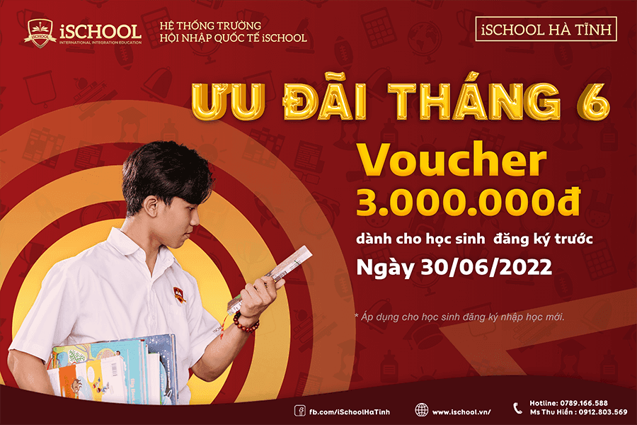 Tặng voucher 3,000,000đ cho học sinh nhập học mới